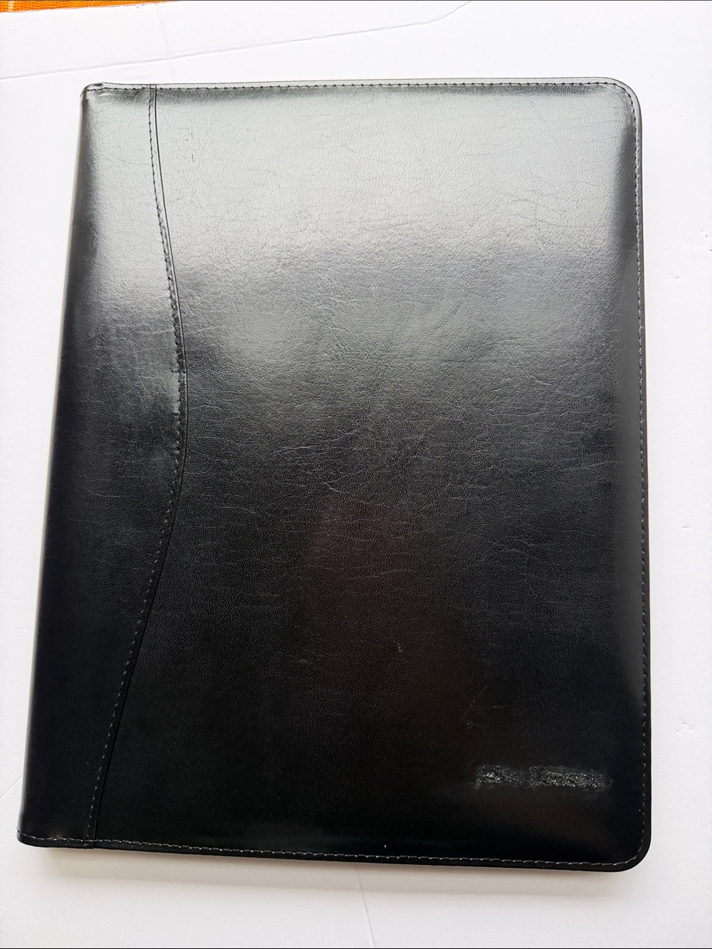 ROYCE New York Black Leather Padfolio